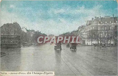 Ansichtskarte AK Paris Rond point des Champs Elysees