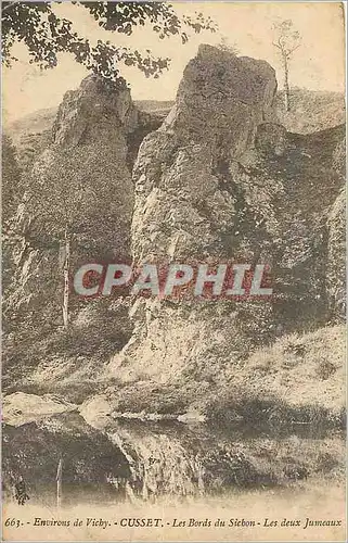 Cartes postales Environs de Vichy Cusset Les Bords du Sichon Les deux Jumeaux