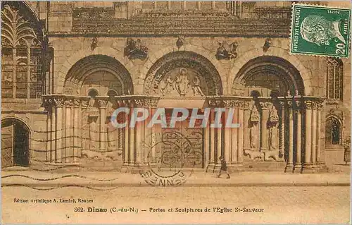Cartes postales Dinan C du N Portes et Seulptures de l'Eglise St Sauveur