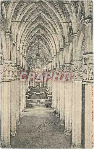 Cartes postales Milano Interno del Duomo