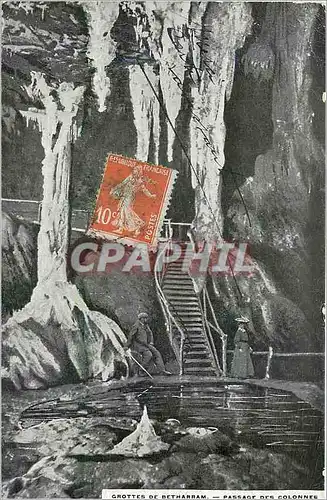 Ansichtskarte AK Grottes de Betharram Passage des Colonnes