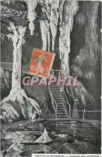 Cartes postales Grottes de Betharram Passage des Colonnes