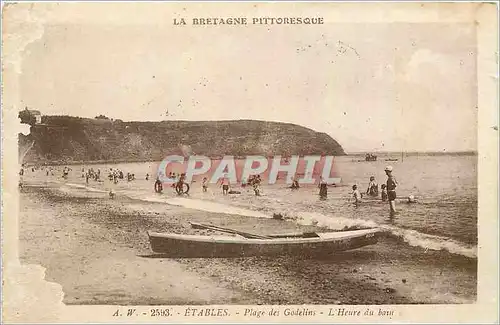 Cartes postales Etables Plage des Godelins L'Heure du Bain