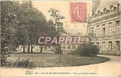 Ansichtskarte AK Palais de Fontainebleau Vue sur le Jardin de Diane