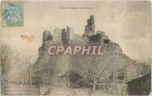 Cartes postales Ruines de Coppel pres Billom