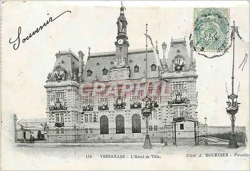 Cartes postales Versailles L'Hotel de Ville