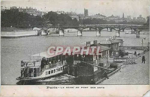 Cartes postales Paris La Seine au Pont des Arts Bateau Lessive