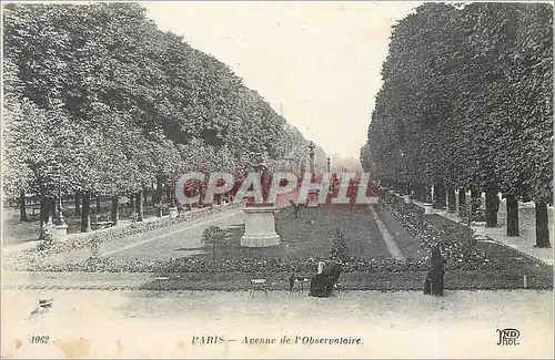 Cartes postales Paris Avenue de l'Observatoire