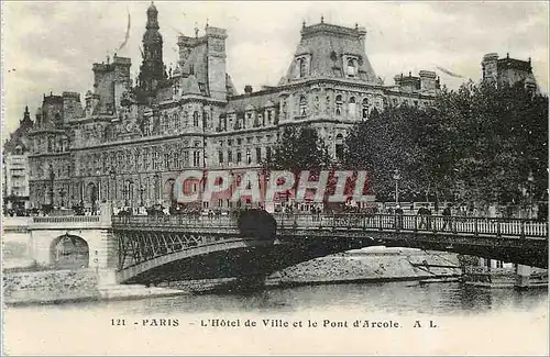 Ansichtskarte AK Paris L'Hotel de Ville et le Pont d'Arcole