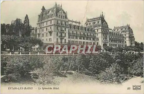 Cartes postales Evian les Bains Le Splendide Hotel