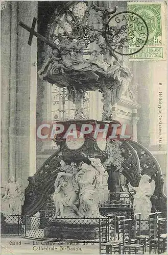 Cartes postales Gand La Chaire de Verite de la Cathedrale St Bavon
