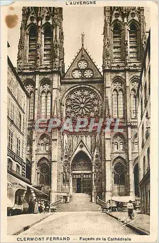 Cartes postales Clermont Ferrand Facade de la Cathedrale