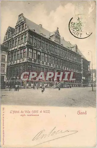 Cartes postales Gand L'Hotel de Ville