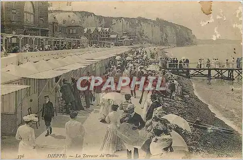 Ansichtskarte AK Dieppe La Terrasse du Casino