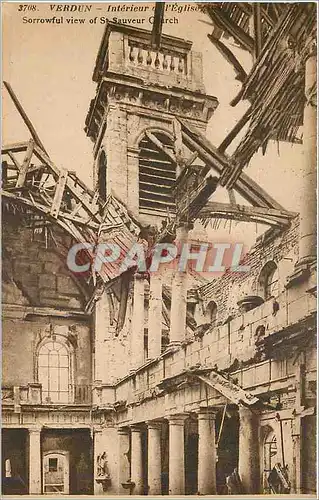 Cartes postales Verdun Interieur de l'Eglise