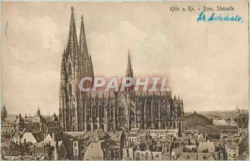 Ansichtskarte AK Koln a Rh Dom Sudseite