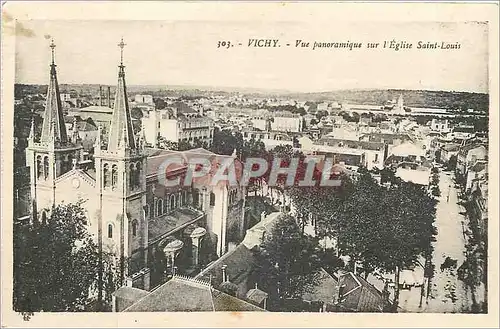 Ansichtskarte AK Vichy Vue panoramique sur l'Eglise Saint Louis