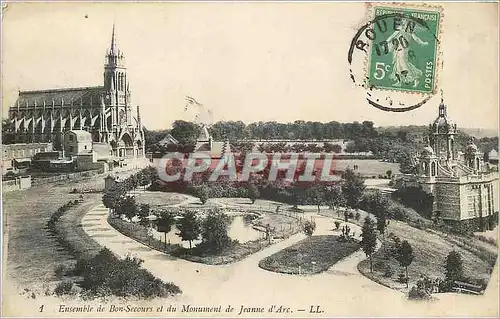 Ansichtskarte AK Ensemble de Bon Secours et du Monument de Jeanne d'Arc