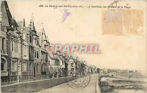 Cartes postales La Baule sur Mer Loire Inf Le Rembial les Chalets et la Plage