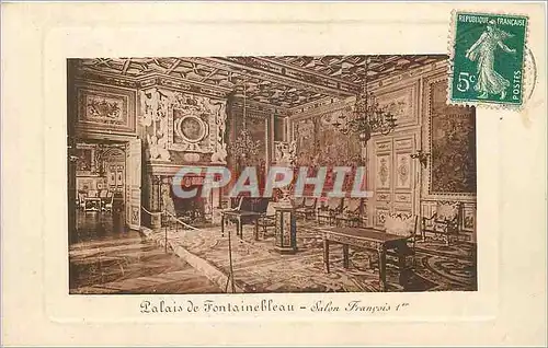 Cartes postales Palais de Fontainebleau Salon Francois 1er