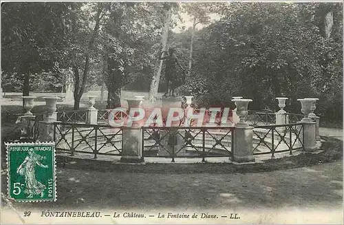 Cartes postales Fontainebleau Le Chateau La Fontaine de Diane