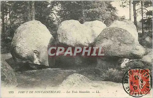 Ansichtskarte AK Foret de Fontainebleau Les Trois Mausolees