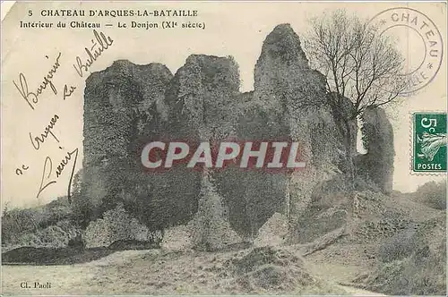 Ansichtskarte AK Chateau d'Arques La Bataille Interieur du Chateau Le Donjon