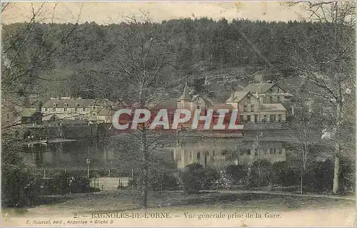 Cartes postales Bagnoles de l'Orne Vue generale prise de la Gare