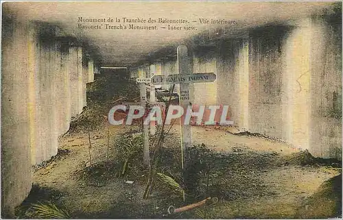 Cartes postales Monument de la Tranchee des Baionnettes Vue interieure