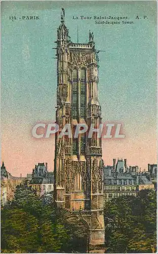 Cartes postales Paris La Tour Saint Jacques