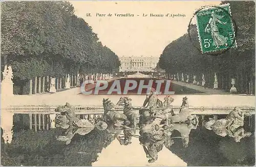 Cartes postales Parc de Versailles Le Bassin d'Apollon