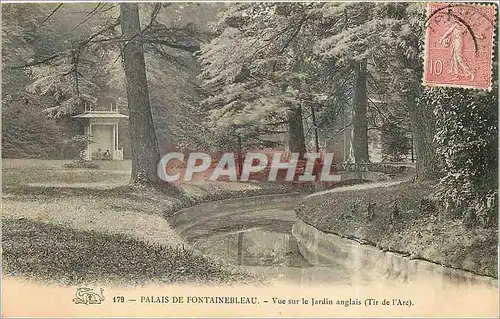 Cartes postales Palais de Fontainebleau Vue sur le Jardin anglais