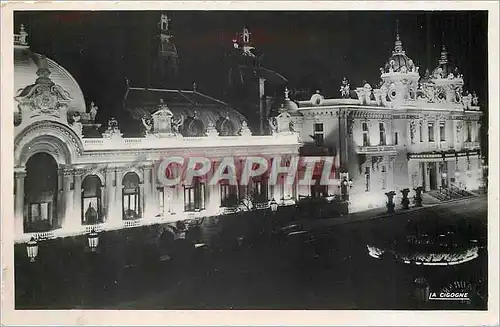 Cartes postales Monte Carlo la Nuit Le Casino Illuminee