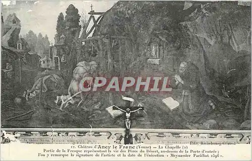 Cartes postales Chateau d'Ancy le Franc Yonne La Chapelle