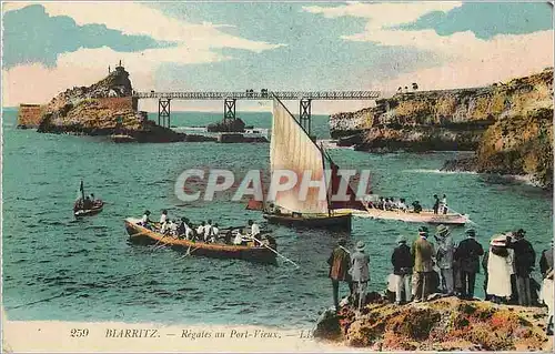 Ansichtskarte AK Biarritz Regates au Port Vieux Bateau