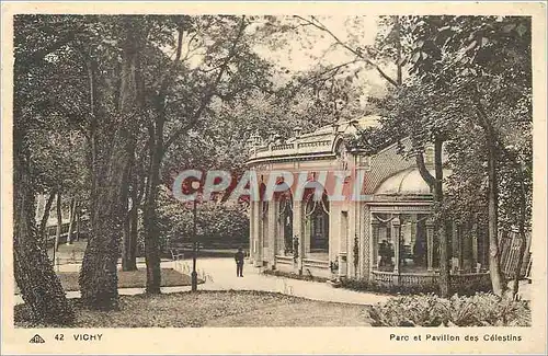 Ansichtskarte AK Vichy Parc et Pavillon des Celestins