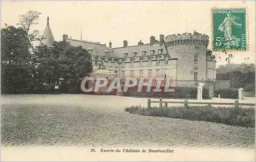 Cartes postales Entree du Chateau de Rambouillet