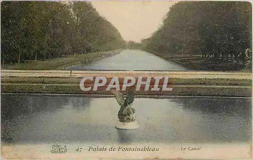 Ansichtskarte AK Palais de Fontainebleau Le Canal