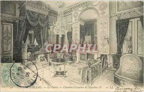 Ansichtskarte AK Fontainebleau Le Palais Chambre a Coucher de Napoleon
