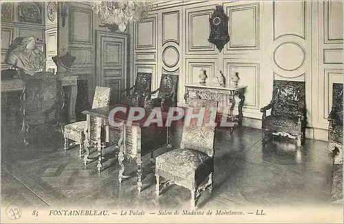 Ansichtskarte AK Fontainebleau Le Palais Salon de Madame des Maintenon
