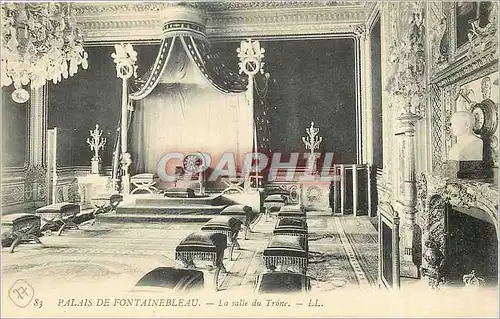 Cartes postales Palais de Fontainebleau La salle du Trone