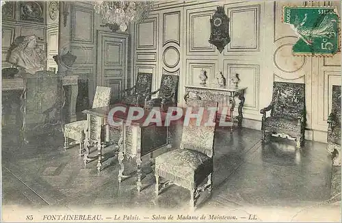 Ansichtskarte AK Fontainebleau Le Palais Salon de Madame de Maintenon