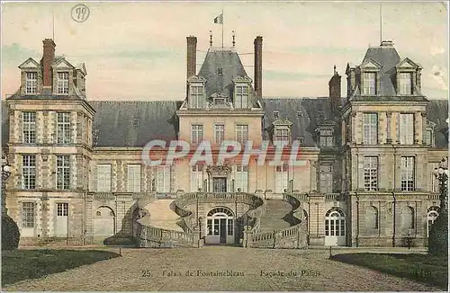 Ansichtskarte AK Palais de Fontainebleau Facade du Palais