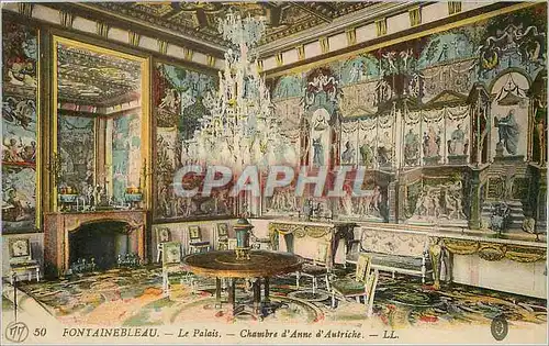 Ansichtskarte AK Fontainebleau Le Palais Chambre d'Anne d'Autriche
