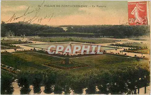 Ansichtskarte AK Palais de Fontainebleau Le Parterre