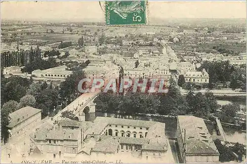 Cartes postales Angouleme Vue vers Saint Cybard