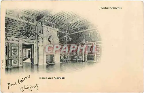 Cartes postales Fontainebleau Salle des Gardes