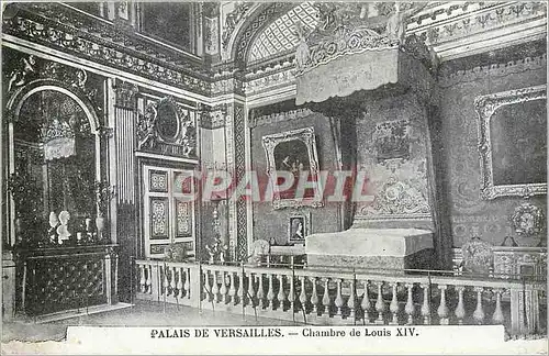 Cartes postales Palais de Versailles Chambre de Louis XIV