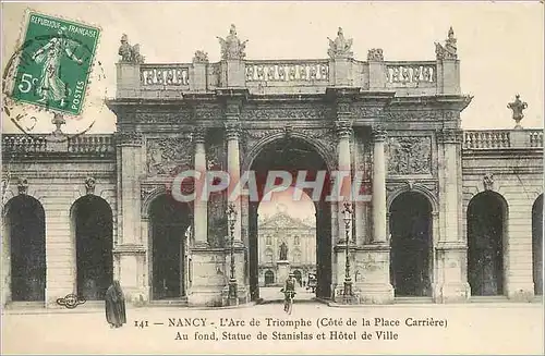 Cartes postales Nancy L'Arc de Triomphe Cote de la Place Carriere
