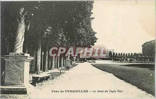 Cartes postales Parc de Versailles Le Haut du Tapis Vert